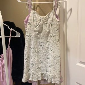 Floral white Mini dress for spring/summer
